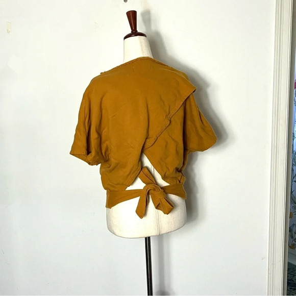 Anthropologie Tie Back Sweatshirt Tee Size Small - Picture 6 of 8